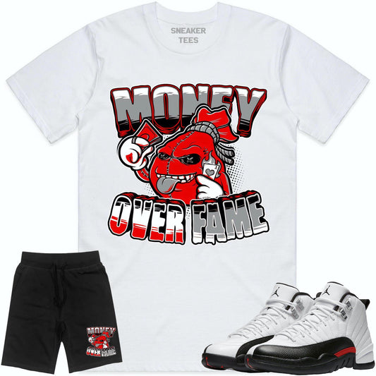 Red Taxi 12s Sneaker Outfits - Jordan 12 Red Taxi - Money Over Fame