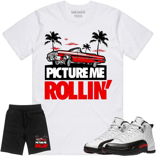 Red Taxi 12s Sneaker Outfits - Jordan 12 Red Taxi - Paid