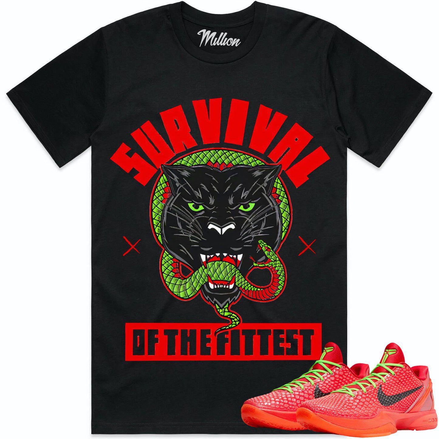 Reverse Grinch 6s Shirts- Kobe 6 Grinch Shirts - Survival