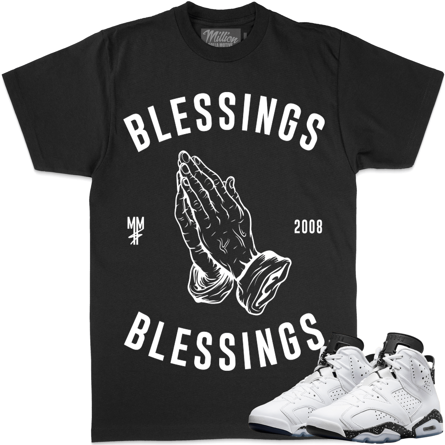 Reverse Oreo 6s Shirt - Jordan 6 Reverse Oreo Sneaker Tees - Blessings