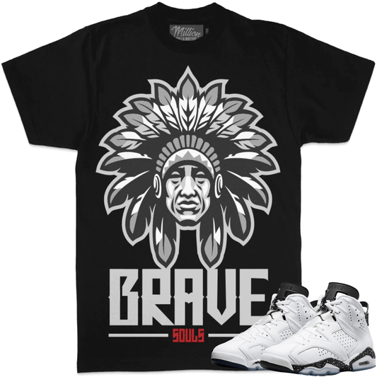 Reverse Oreo 6s Shirt - Jordan 6 Reverse Oreo Sneaker Tees - Brave