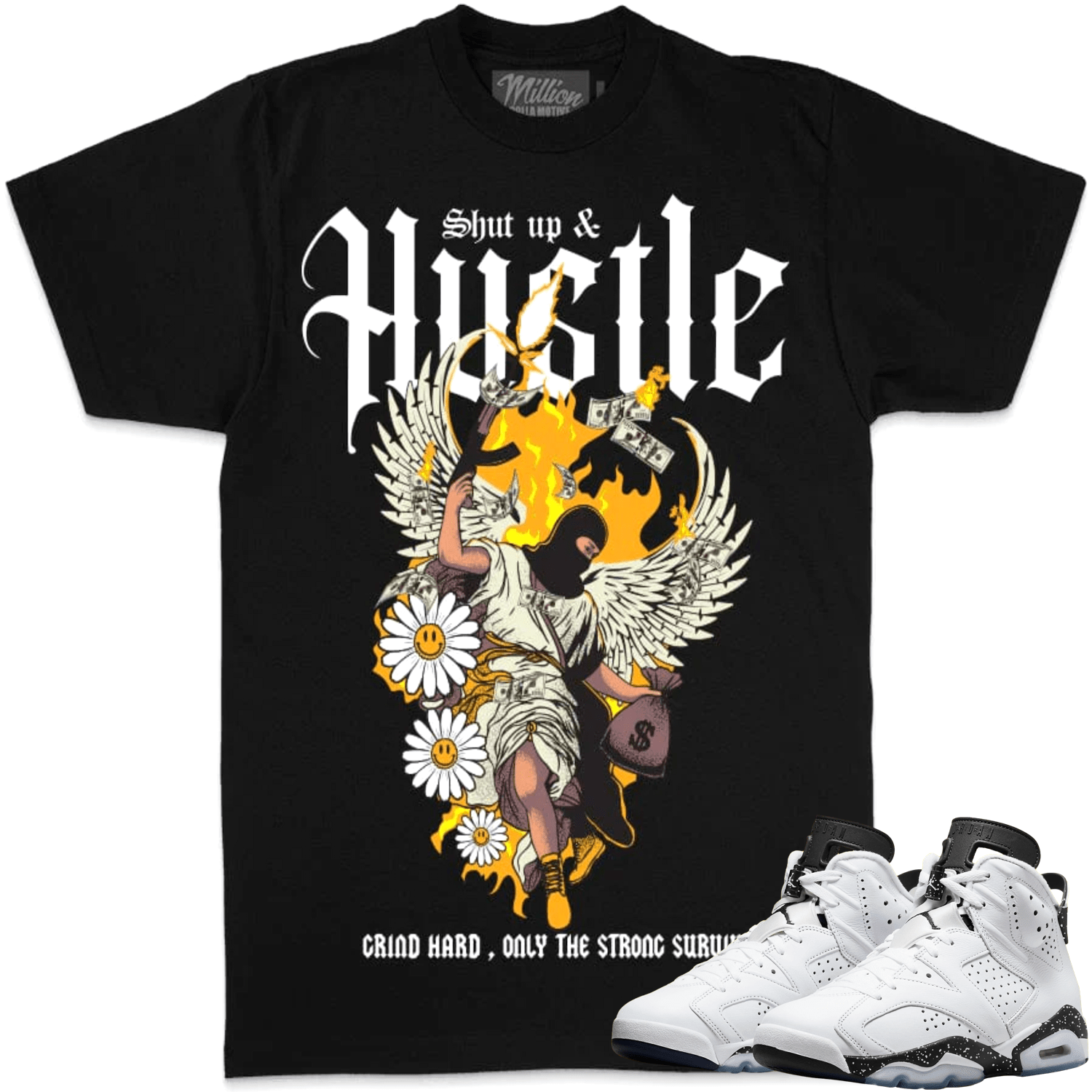 Reverse Oreo 6s Shirt - Jordan 6 Reverse Oreo Sneaker Tees - Hustle