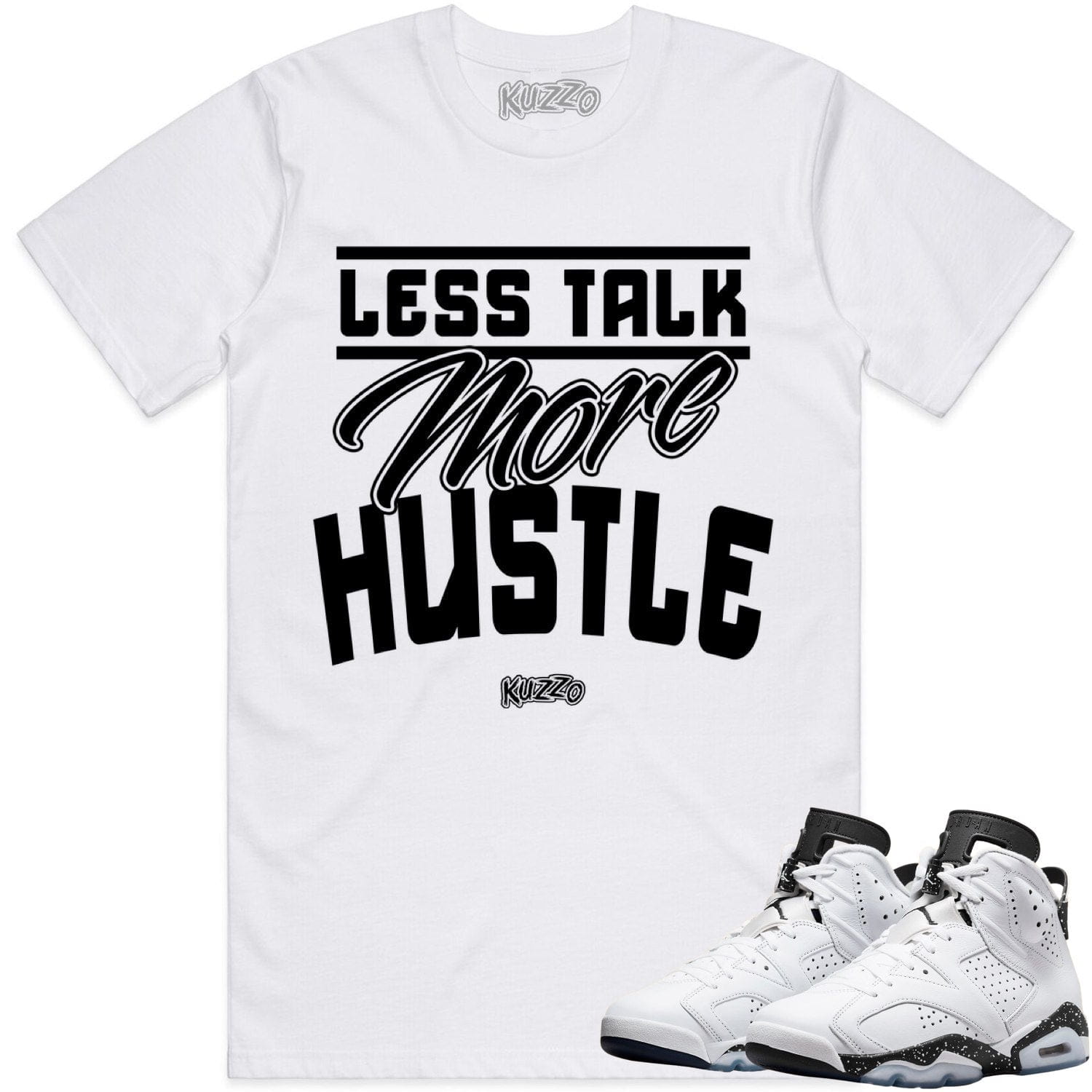 Reverse Oreo 6s Shirt - Jordan 6 Reverse Oreo Sneaker Tees - Less Talk