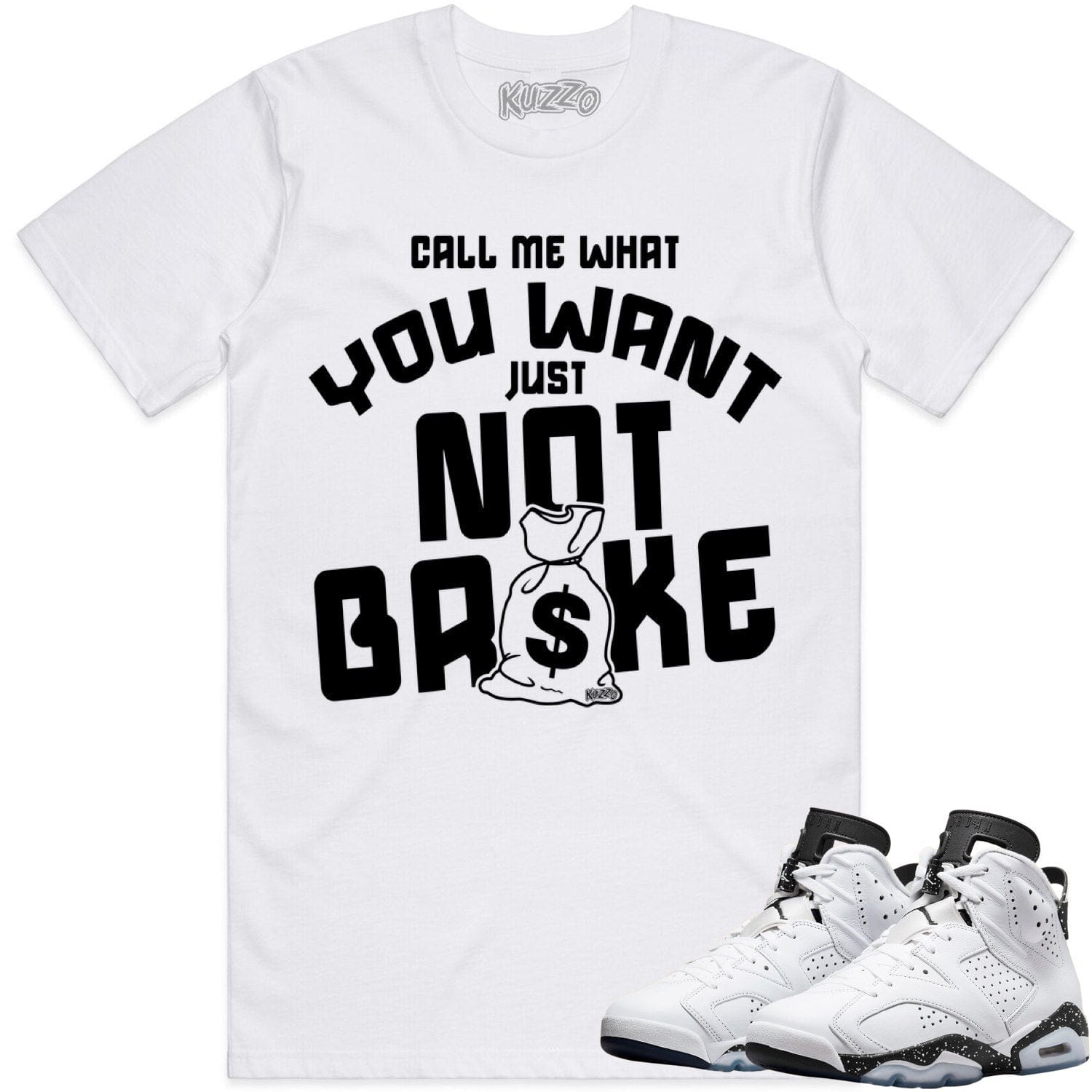 Reverse Oreo 6s Shirt - Jordan 6 Reverse Oreo Sneaker Tees - Not Broke
