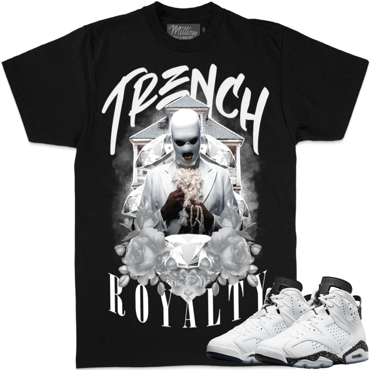 Reverse Oreo 6s Shirt - Jordan 6 Reverse Oreo Sneaker Tees - Trench