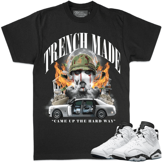 Reverse Oreo 6s Shirt - Jordan 6 Reverse Oreo Sneaker Tees - Trench