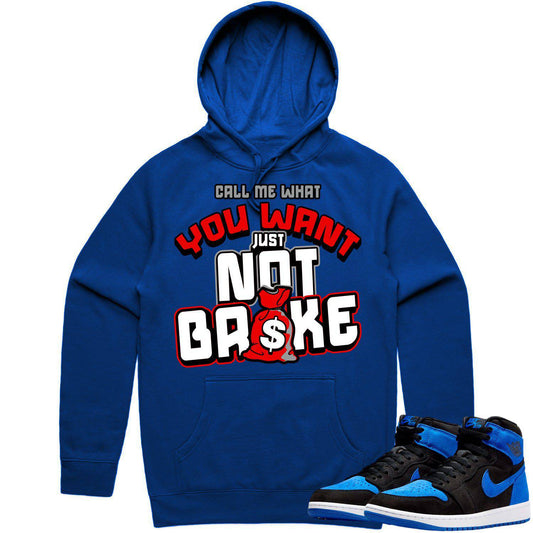 Royal Suede 1s Hoodie - Jordan 1 Royal Suede Hoodie - Red Not Broke