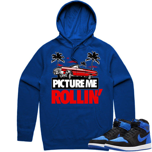 Royal Suede 1s Hoodie - Jordan 1 Royal Suede Hoodie - Red Picture