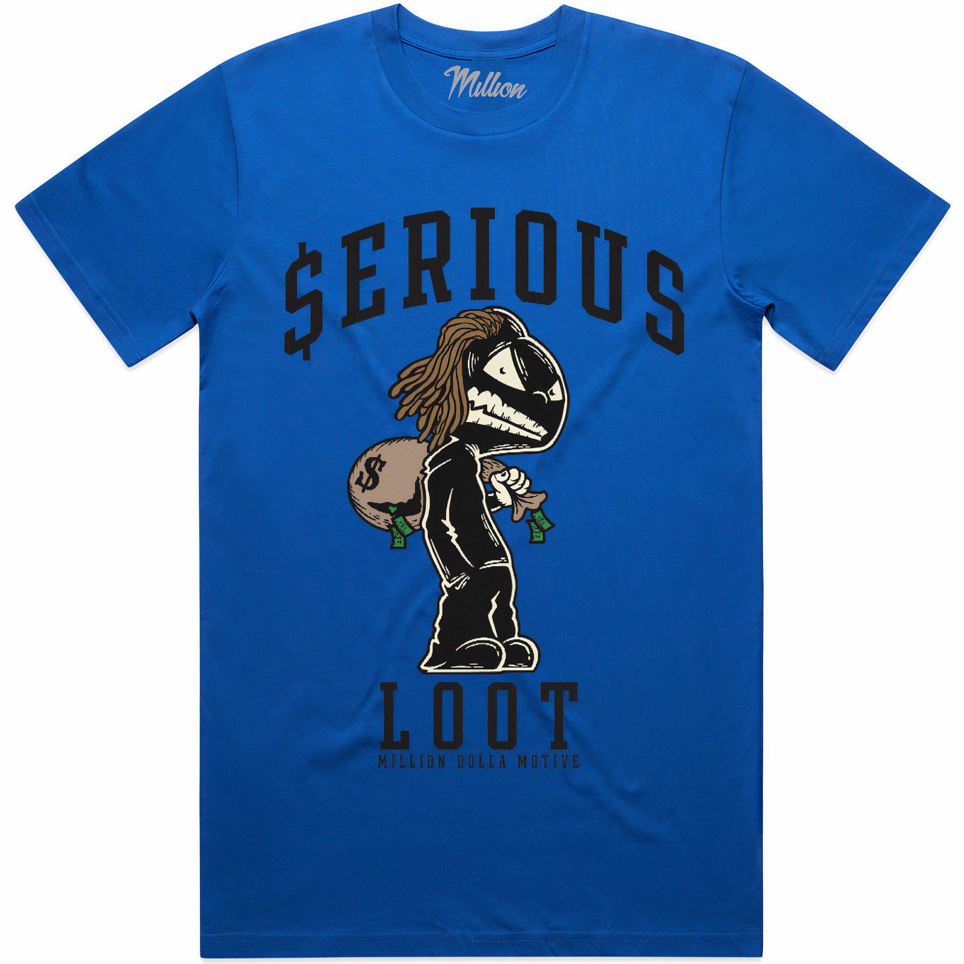 Royal Suede 1s Shirt to Match - Jordan Retro 1 Sneaker Tees - Serious Loot