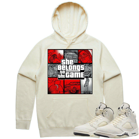 Sail 5s Hoodie - Jordan 5 Sail 5s Hoodies to Match - Belongs Game