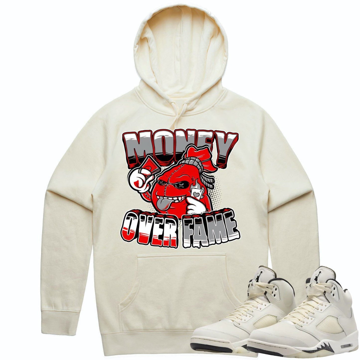 Sail 5s Hoodie - Jordan 5 Sail 5s Hoodies to Match - Money Over Fame