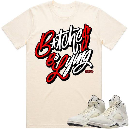 Sail 5s Shirt - Jordan Retro 5 Sail 5s Sneaker Tees - BBL