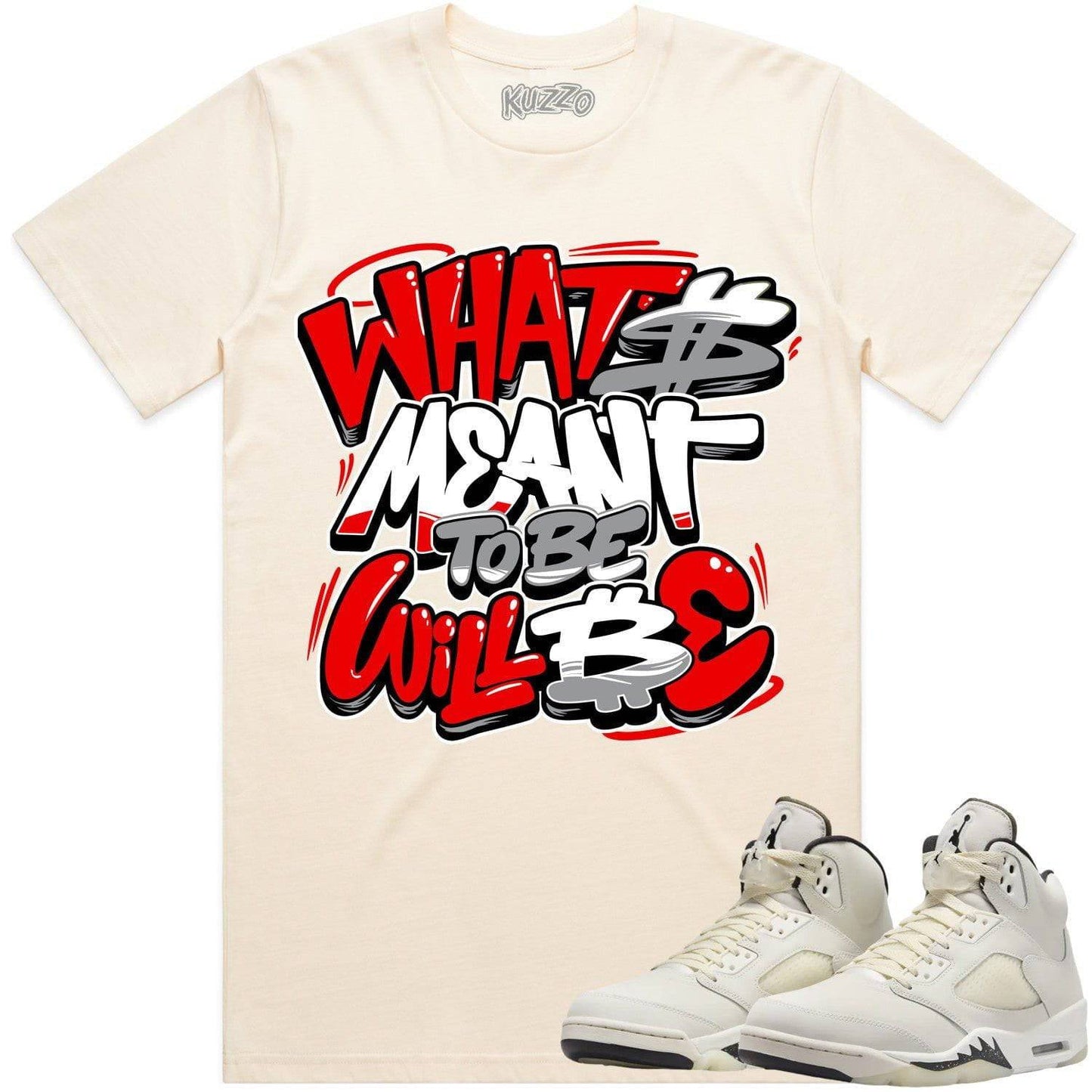 Sail 5s Shirt - Jordan Retro 5 Sail 5s Sneaker Tees - Meant to Be