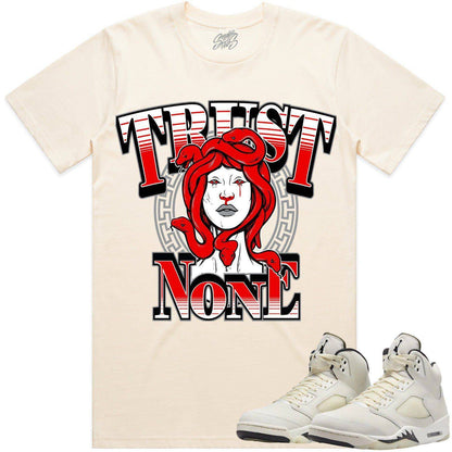 Sail 5s Shirt - Jordan Retro 5 Sail 5s Sneaker Tees - Trust No One