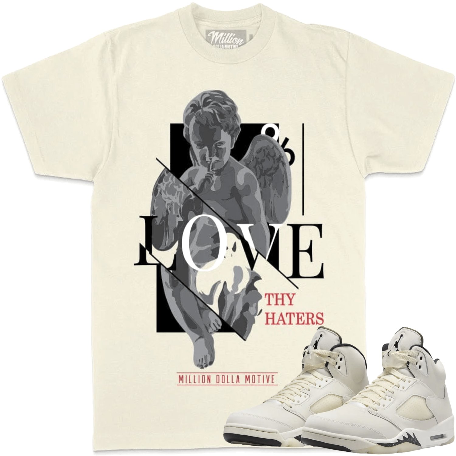 Sail 5s Shirt - Jordan Retro 5 Sail Sneaker Tees - Love Thy Haters