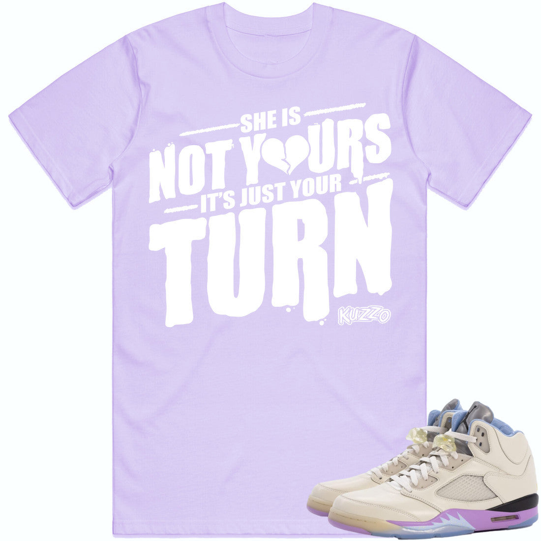 Sail Violet 5s Shirts to Match - Jordan 5 Sneaker Tees - Not Yours