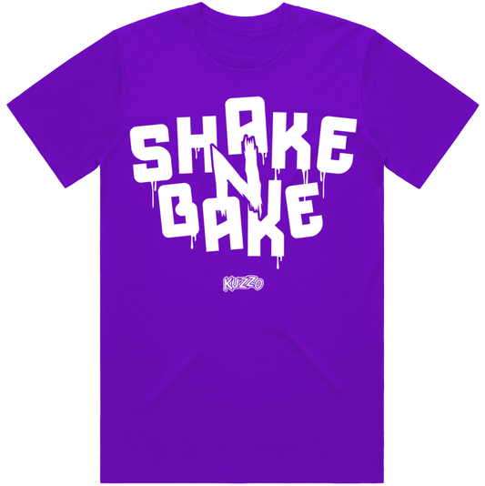 Shake N Bake : Purple Sneaker Tees Shirt to Match : Kuzzo Clothing