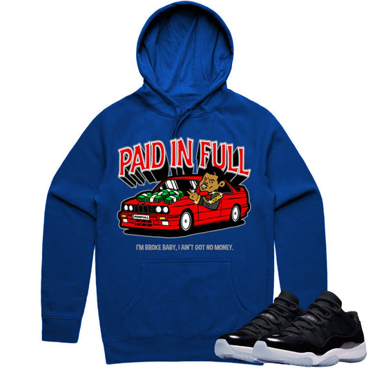 Space Jam 11s Hoodie - Jordan 11 Low Space Jam 11s Hoodies - Red Paid