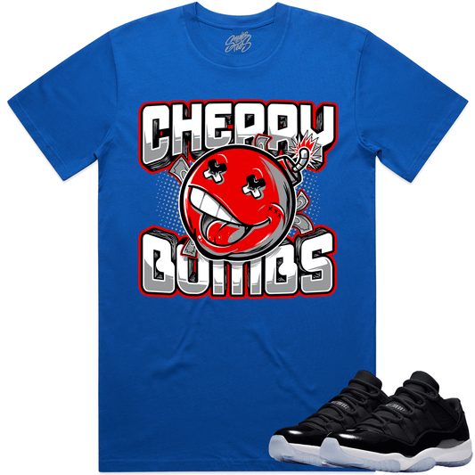 Space Jam 11s Shirt - Jordan 11 Low Space Jam Shirts - Red Cherry Bombs
