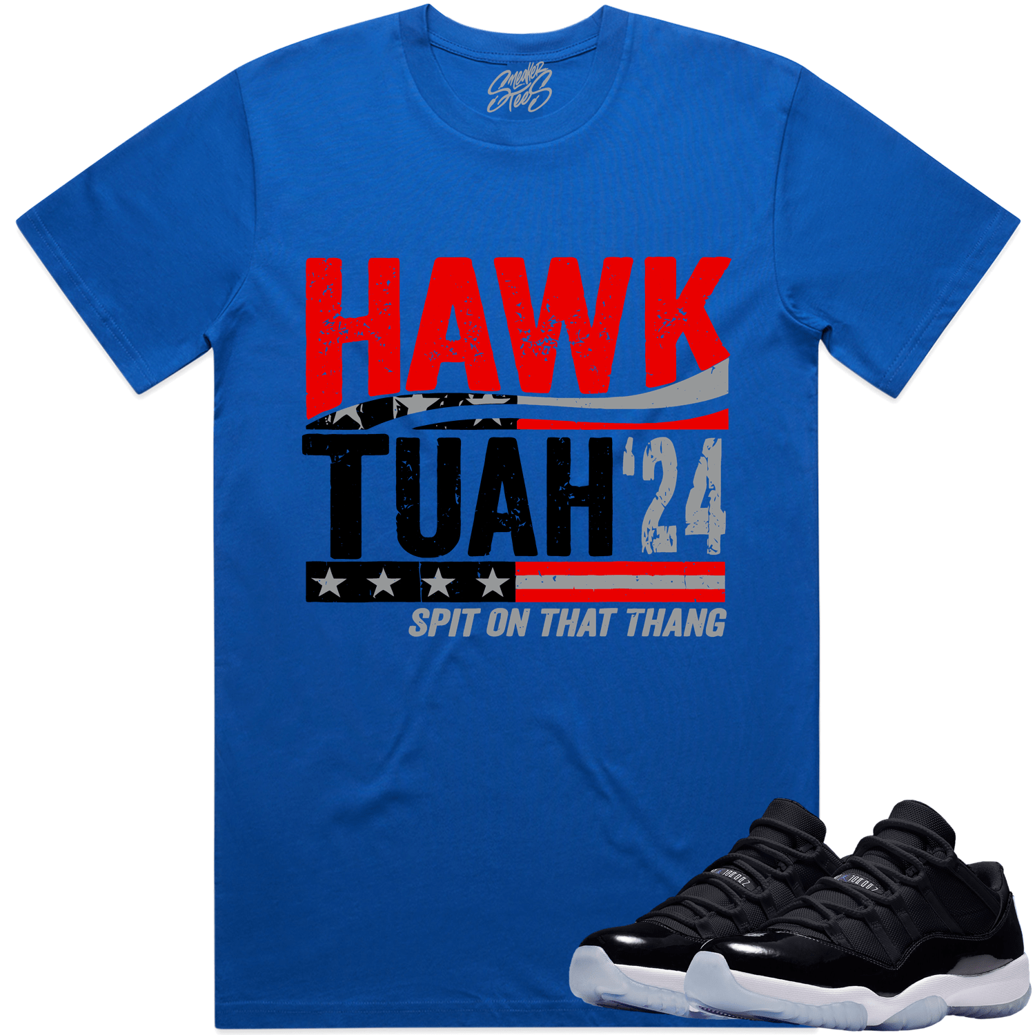 Space Jam 11s Shirt - Jordan 11 Low Space Jam Shirts - Red Hawk