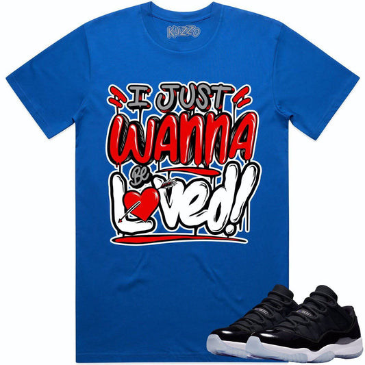 Space Jam 11s Shirt - Jordan 11 Low Space Jam Shirts - Red Loved