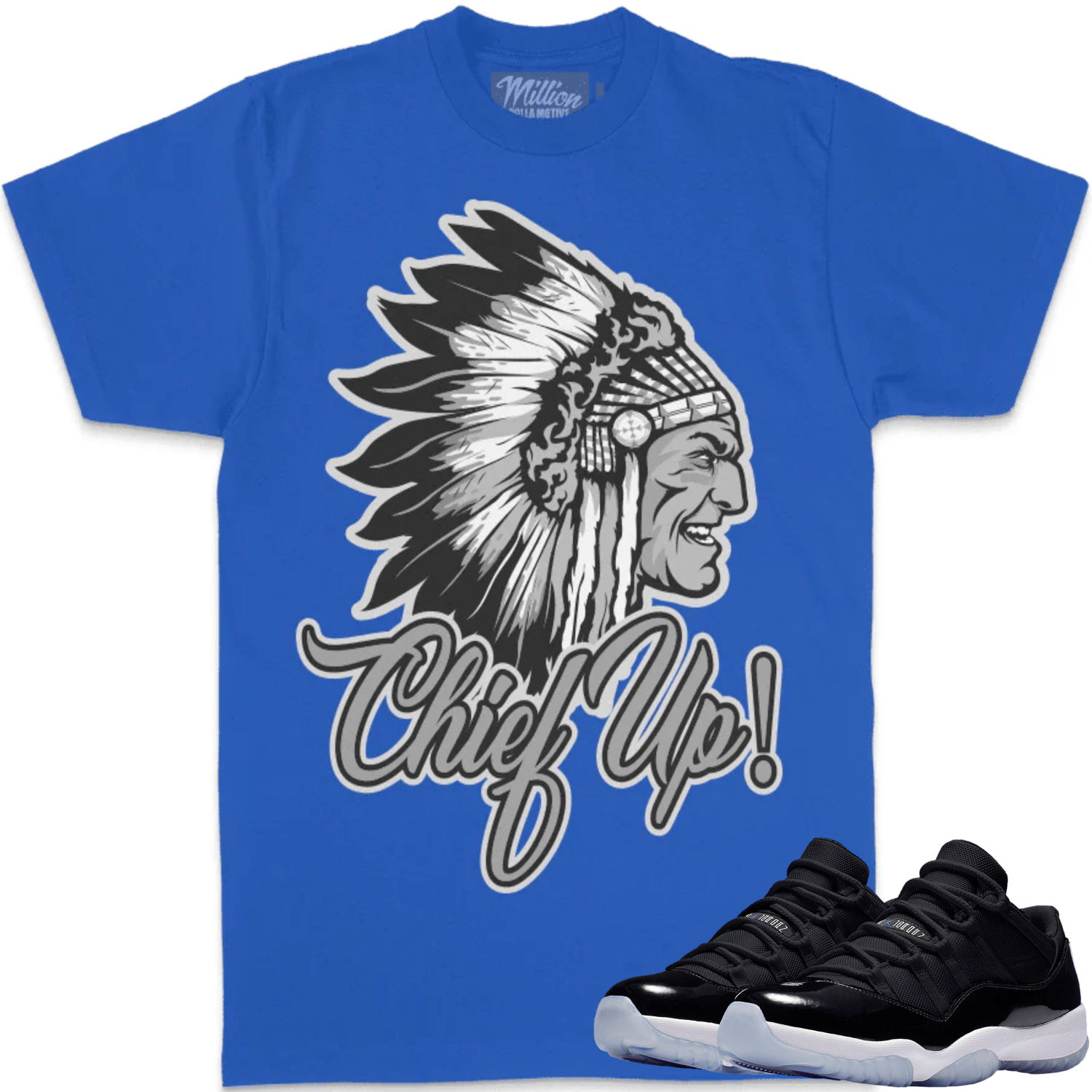 Space Jam 11s Shirt - Jordan Retro 11 Low Sneaker Tees - Chief Up