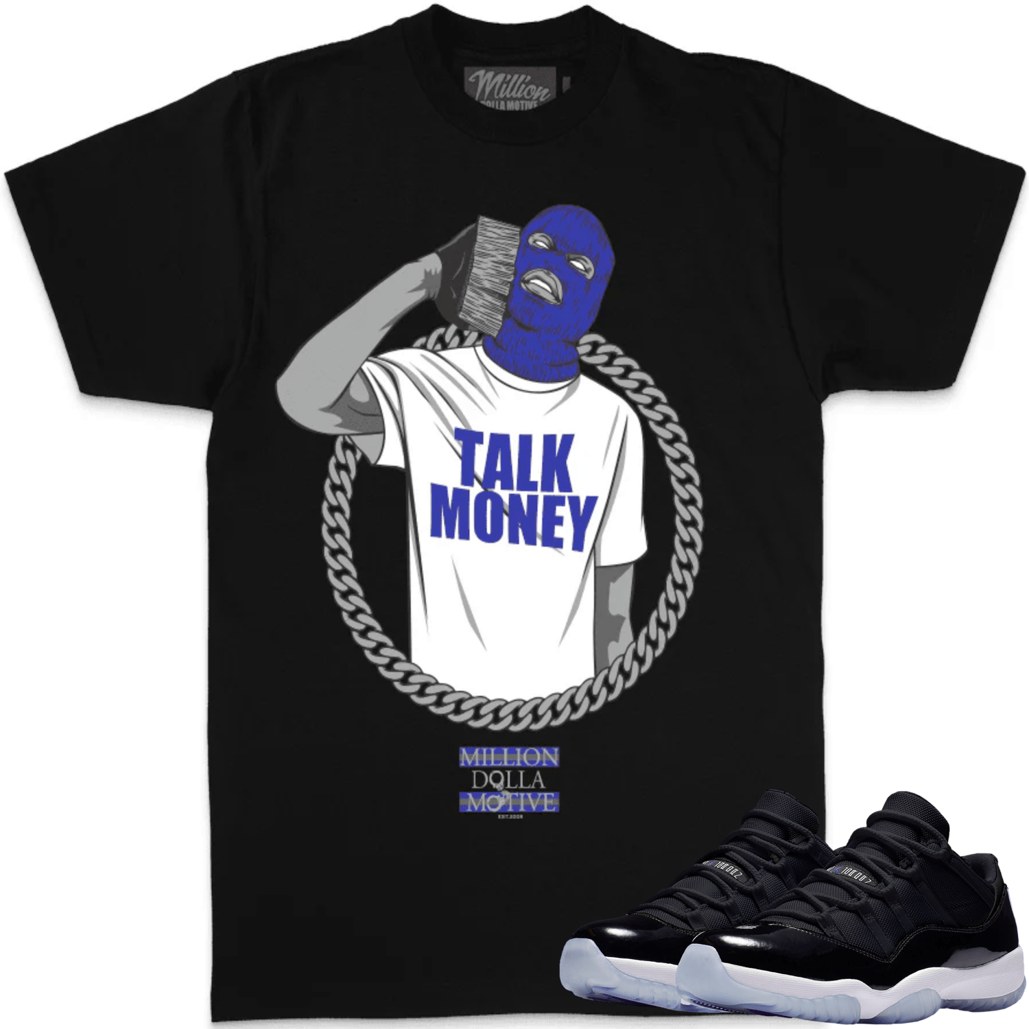 Space Jam 11s Shirt - Jordan Retro 11 Low Sneaker Tees - Money Phone