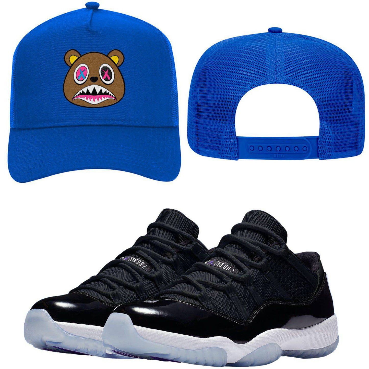 Space Jam 11s Trucker Hats - Jordan 11 Low Space Jam - Crazy Baws