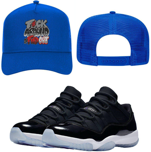 Space Jam 11s Trucker Hats - Jordan 11 Low Space Jam - F#ck