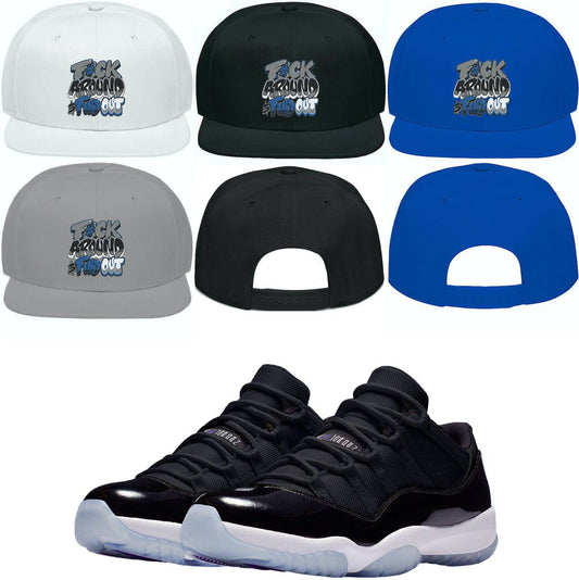 Space Jam Low 11s Snapback Hat - Jordan 11 Space Jam Hats - F#ck