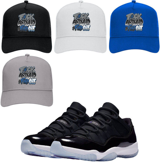 Space Jam Low 11s Trucker Hats - Jordan 11 Low Space Jam 11s - F#ck