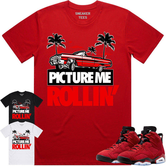 Toro Bravo 6s Shirt - Jordan Retro 6 Toro Bravo Shirts - Red Picture