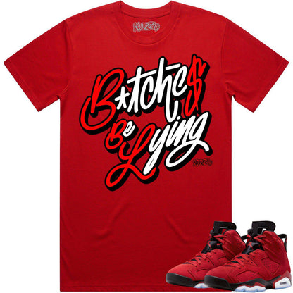 Toro Bravo 6s Shirt - Jordan Retro 6 Toro Shirts - Red BBL