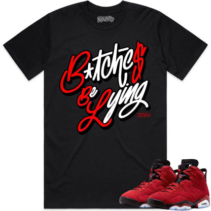 Toro Bravo 6s Shirt - Jordan Retro 6 Toro Shirts - Red BBL