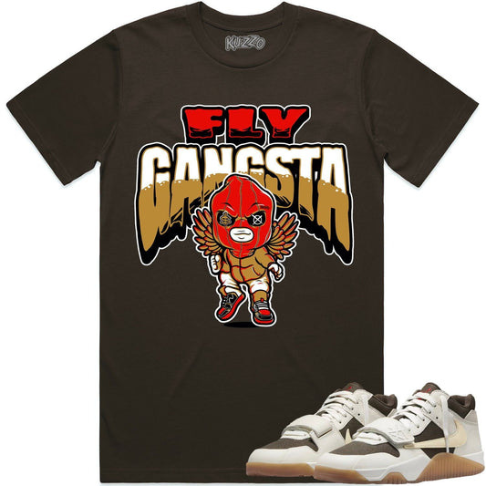 Travis Scott x Jordan Jack Sail Shirt to Match - Wheat Fly Gangsta