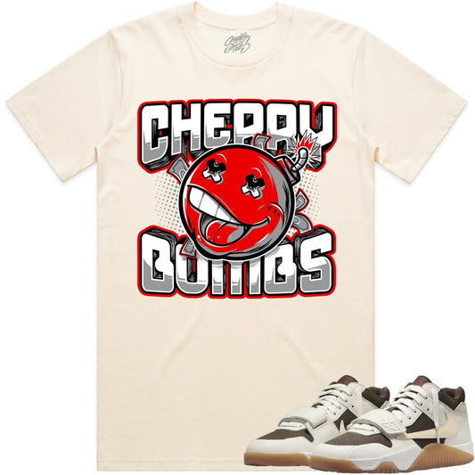 Travis Scott x Jordan Jumpman Jack Sail Shirt to Match - Cherry Bombs