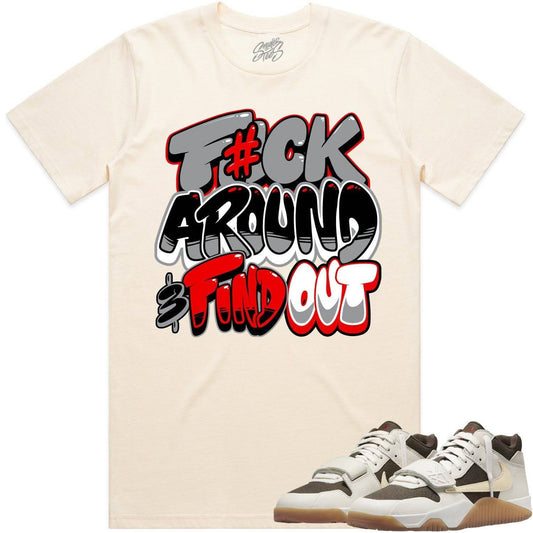 Travis Scott x Jordan Jumpman Jack Sail Shirt to Match - F#CK