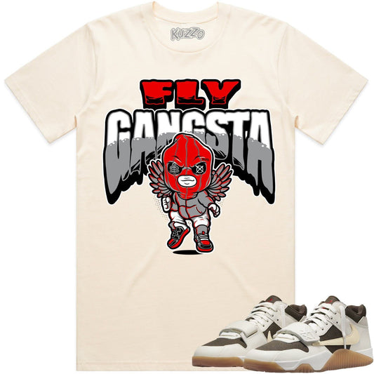 Travis Scott x Jordan Jumpman Jack Sail Shirt to Match - Fly Gangsta