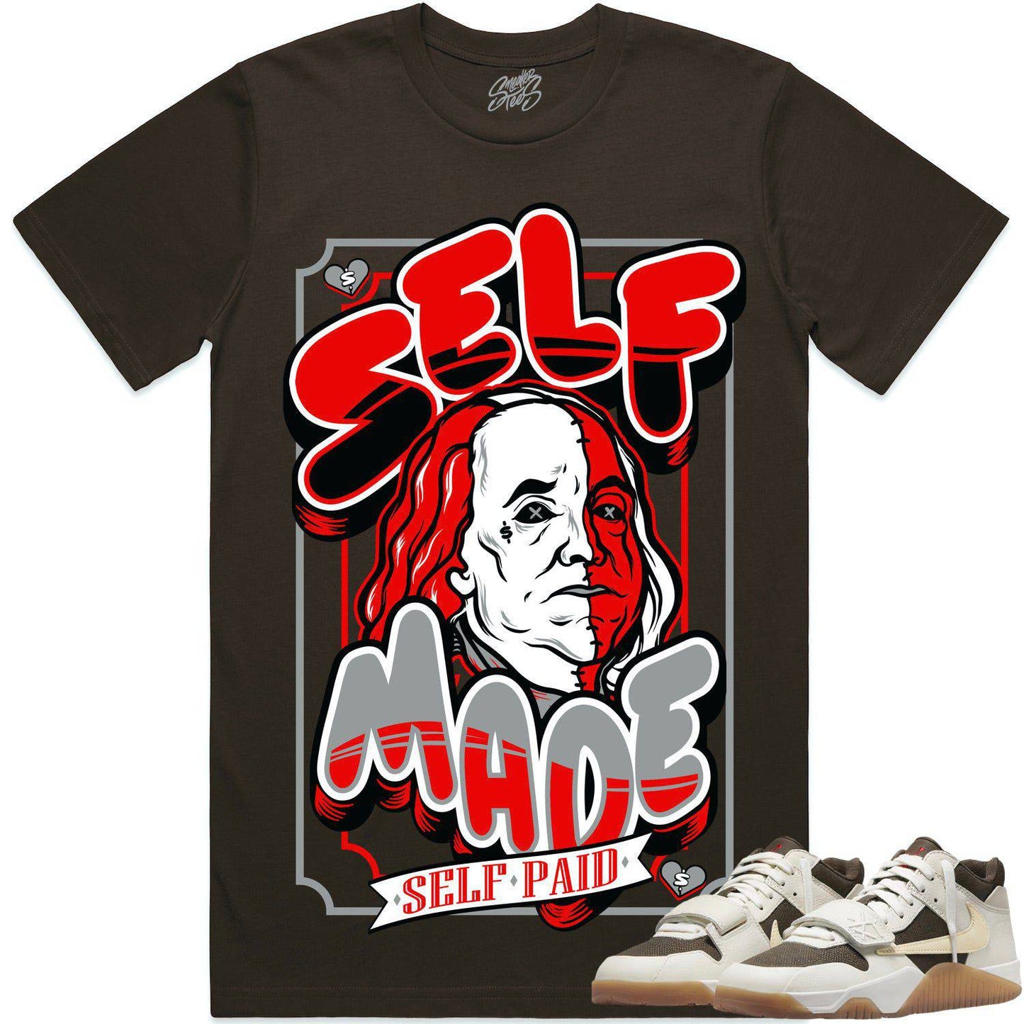 Travis Scott x Jordan Jumpman Jack Sail Shirt to Match - Self Made