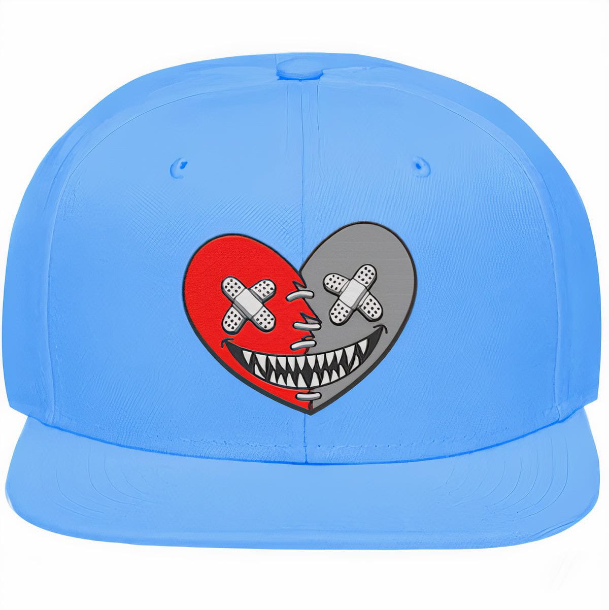 UNC 5s Snapback Hat - Jordan 5 University Blue 5s Hats - Heart