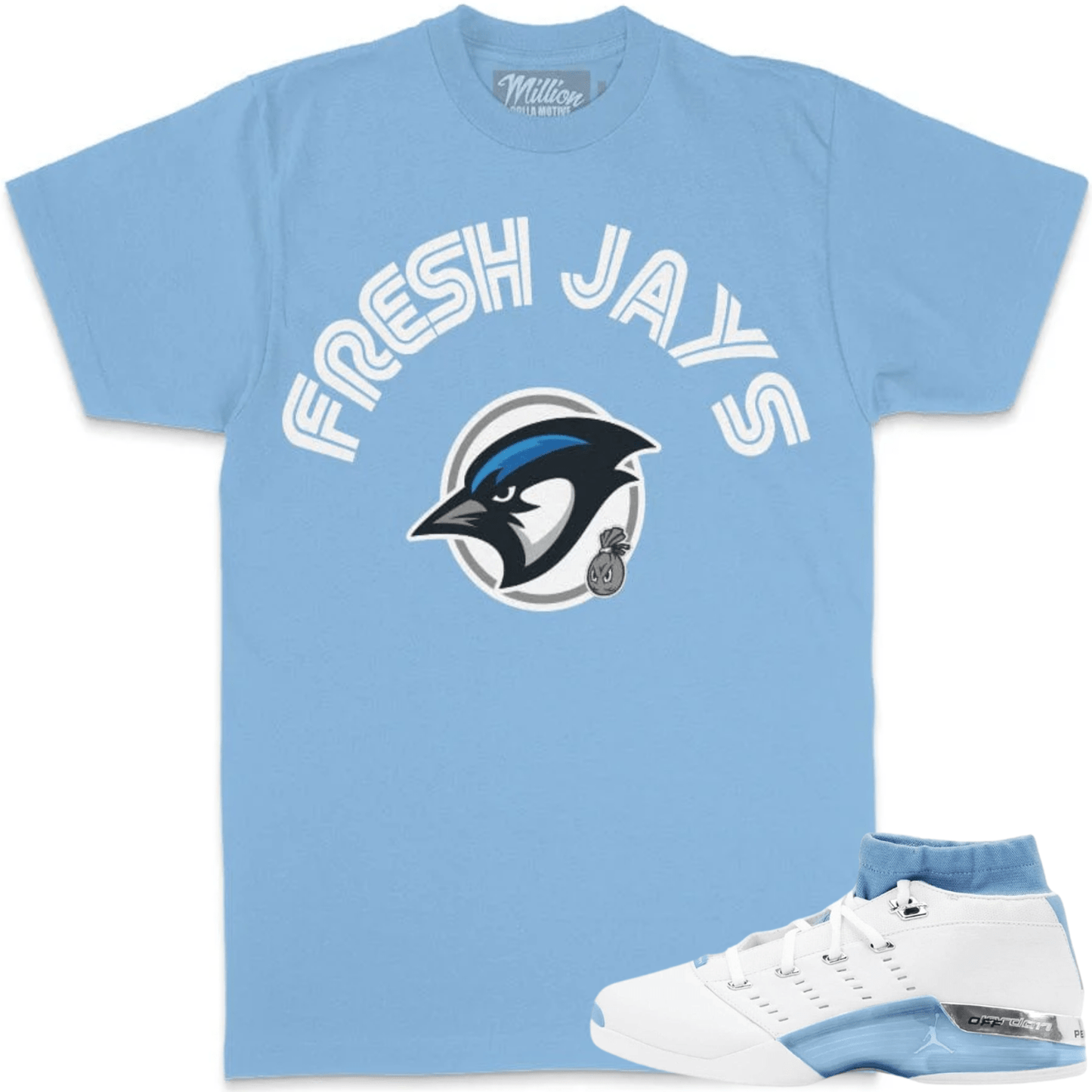 University Blue 17s Shirts - Jordan 17 Low Sneaker Tees - Fresh Jays