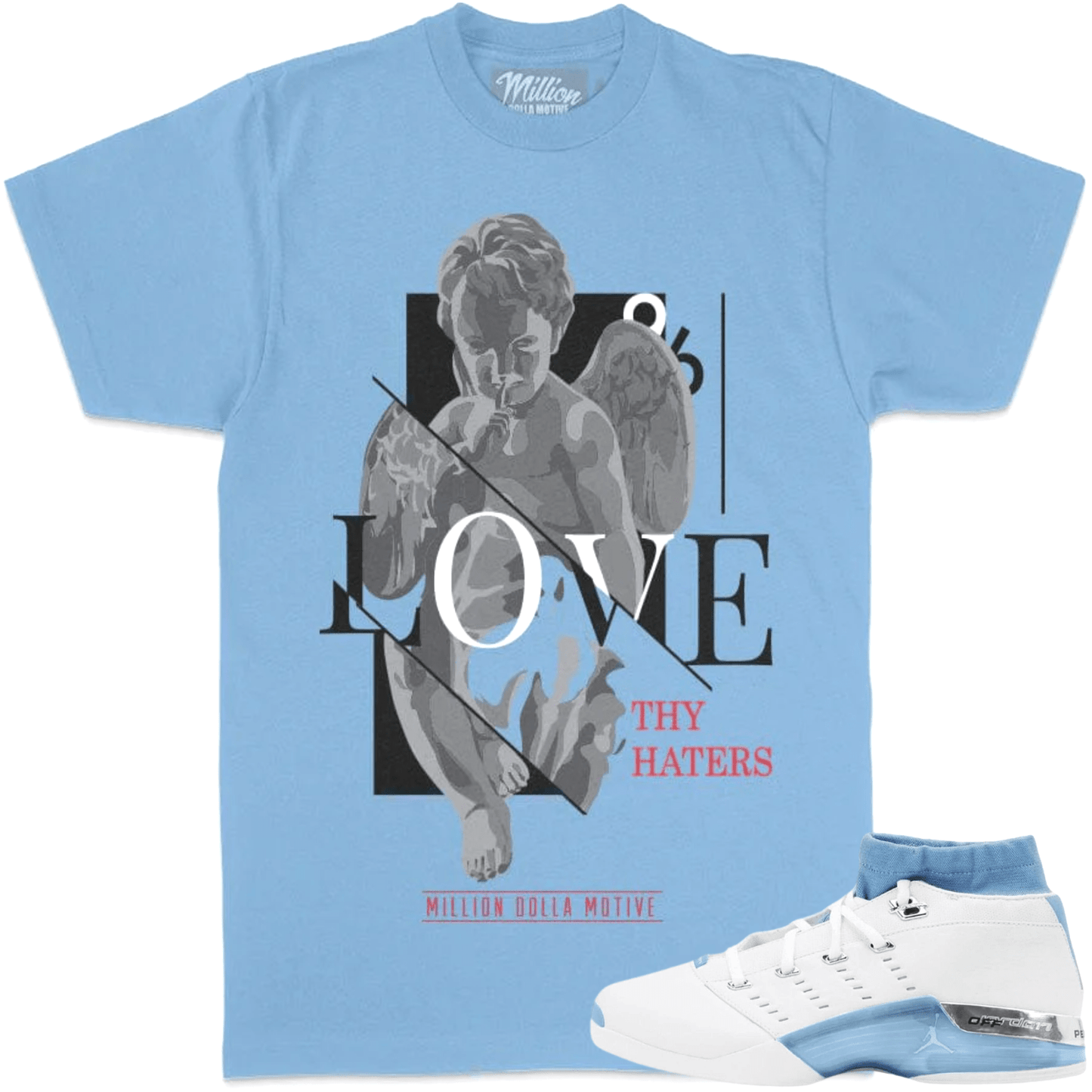 University Blue 17s Shirts - Jordan 17 Low Sneaker Tees - Love Haters