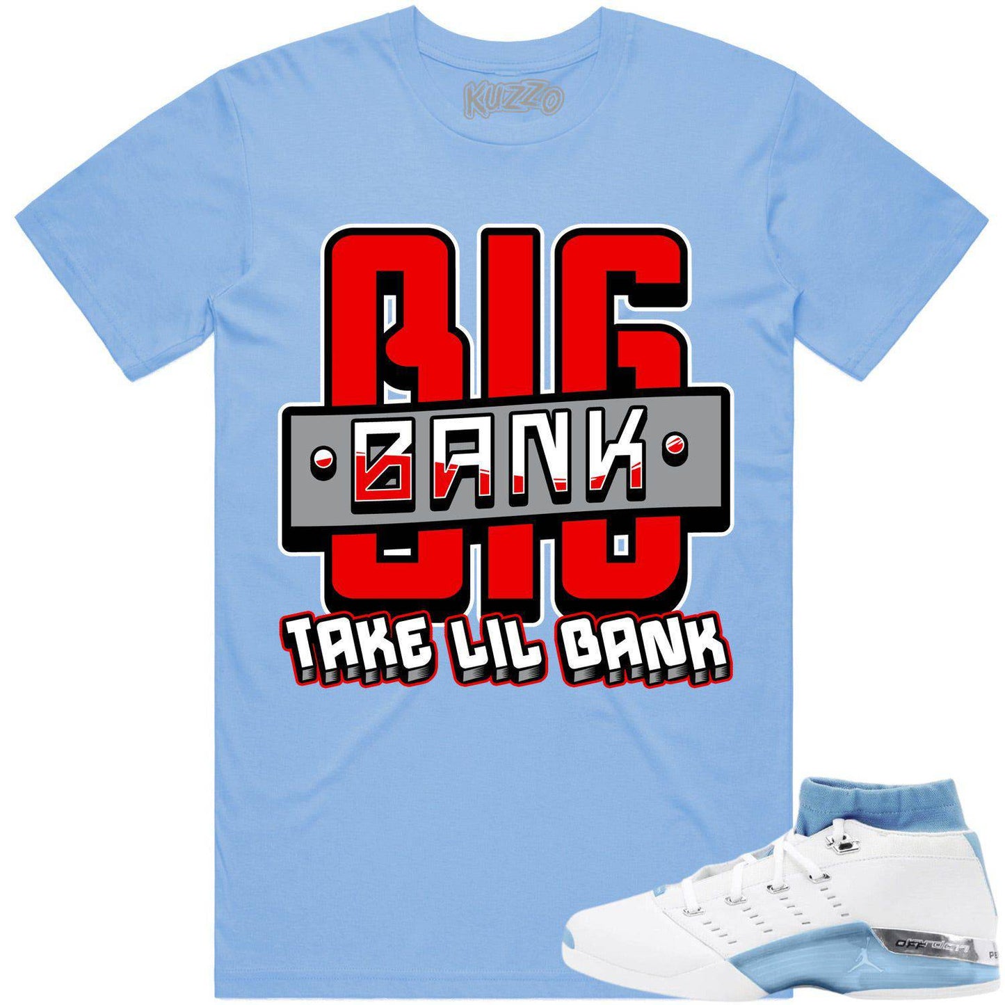 University Blue 17s Shirts - Jordan Retro 17 Low Shirts - Big Bank