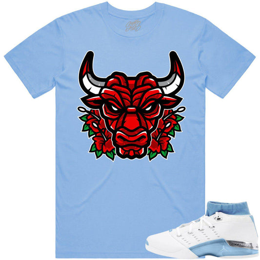 University Blue 17s Shirts - Jordan Retro 17 Low Shirts - Bully Roses