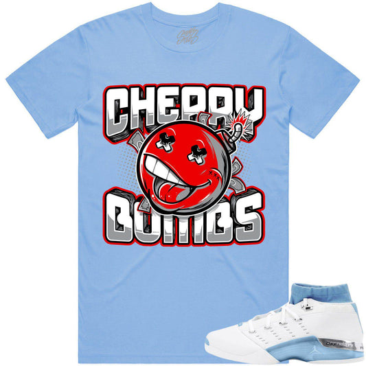 University Blue 17s Shirts - Jordan Retro 17 Low Shirts - Cherry Bombs