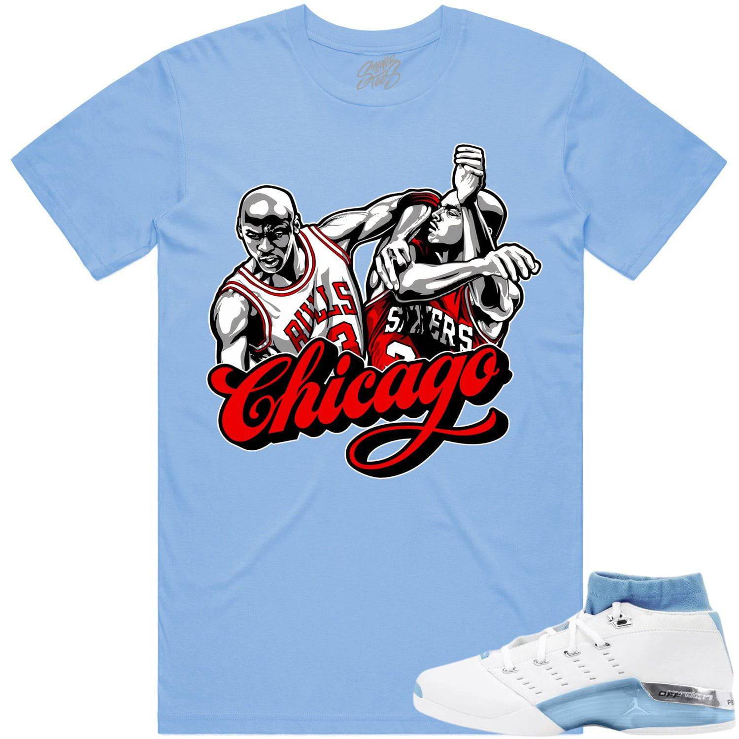 University Blue 17s Shirts - Jordan Retro 17 Low Shirts - Chicago