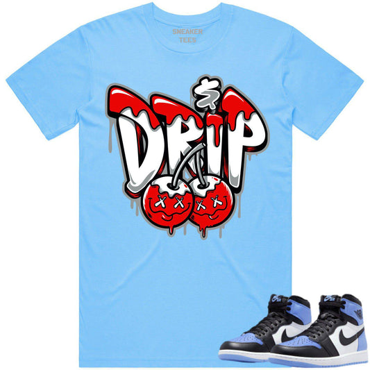 University Blue 1s Shirt - Jordan Retro UNC Toe Shirt - Money Drip