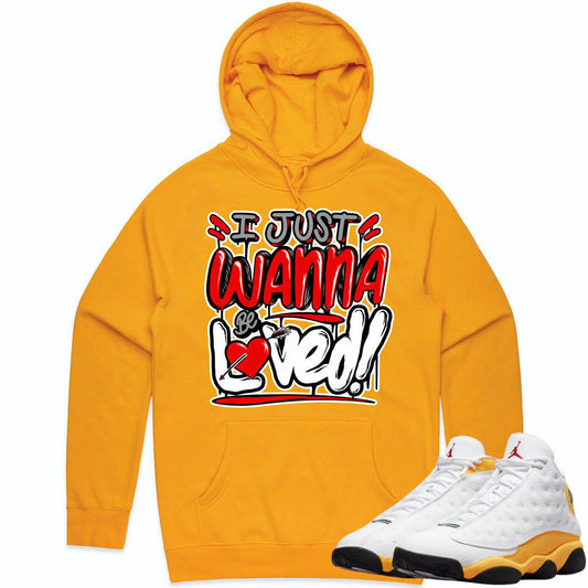 University Gold 13s Hoodie - Jordan 13 Gold Hoodie - Red Loved