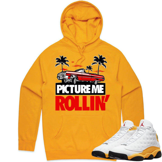 University Gold 13s Hoodie - Jordan 13 Gold Hoodie - Red Picture