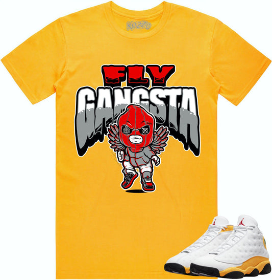 University Gold 13s Shirt - Jordan Retro 13 Sneaker Tees - Fly Gangsta